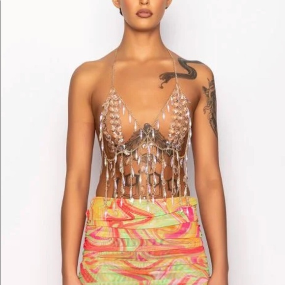 Drop Razor Crystal Bra - Picture 4 of 8